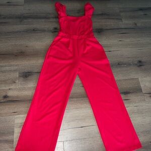 Moa Moa Vibrant Red Jumpsuit